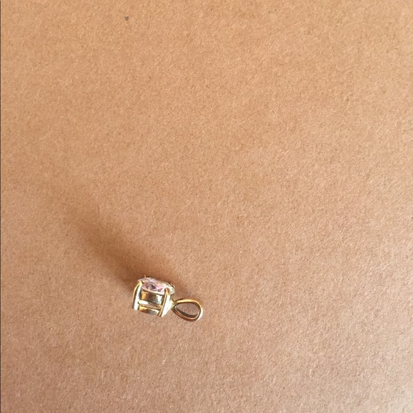 Sterling silver small pendant with cubic zirconia - Picture 5 of 5